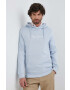 Pepe Jeans Памучен суичър Edward Hoodie в синьо с качулка с принт - Pepit.bg