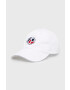 Pepe Jeans Памучна шапка Clara Cap в бяло с изчистен дизайн - Pepit.bg