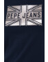 Pepe Jeans Памучна тениска в оранжево - Pepit.bg