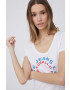 Pepe Jeans Памучна тениска Cammie в бяло - Pepit.bg