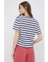 Pepe Jeans Памучна тениска Navy - Pepit.bg