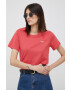 Pepe Jeans Памучна тениска Wendy Chest в червено - Pepit.bg