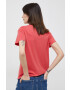 Pepe Jeans Памучна тениска Wendy Chest в червено - Pepit.bg