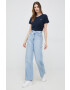Pepe Jeans Памучна тениска Wendy Chest в тъмносиньо - Pepit.bg