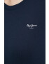 Pepe Jeans Памучна тениска Wendy Chest в тъмносиньо - Pepit.bg