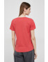 Pepe Jeans Памучна тениска Wendy V Neck в червено - Pepit.bg