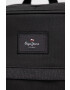 Pepe Jeans Раница Court Back Pack мъжка в черно голям размер с апликация - Pepit.bg