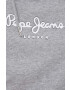 Pepe Jeans Суичър Edward Hoodie в сиво с качулка с принт - Pepit.bg