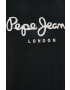 Pepe Jeans Тениска Original мъжка в черно с принт - Pepit.bg