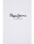 Pepe Jeans Тениска Original Basic в бяло с принт - Pepit.bg