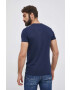 Pepe Jeans Тениска Original Stretch мъжка в тъмносиньо с принт - Pepit.bg