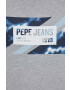 Pepe Jeans Тениска Rederick в сиво с принт - Pepit.bg