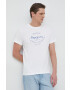Pepe Jeans Тениска Rigley в бял меланж - Pepit.bg