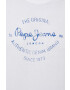 Pepe Jeans Тениска Rigley в бял меланж - Pepit.bg