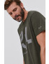 Pepe Jeans Тениска Rubens мъжка в зелено с принт - Pepit.bg