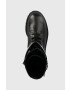 Pinko Кожени кубинки Cumino в черно с платформа - Pepit.bg