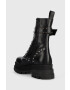 Pinko Кожени кубинки Melissa в черно с платформа - Pepit.bg