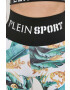 Plein Sport Къс панталон с десен с висока талия - Pepit.bg