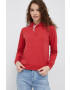 Polo Ralph Lauren Памучен суичър в червено с апликация - Pepit.bg