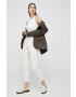 Polo Ralph Lauren Памучен топ в бяло - Pepit.bg
