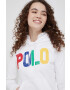Polo Ralph Lauren Суичър дамска в бяло с принт - Pepit.bg