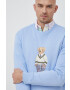 Polo Ralph Lauren Суичър в синьо с принт - Pepit.bg