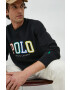 Polo Ralph Lauren Суичър в черно с апликация - Pepit.bg