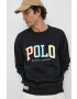 Polo Ralph Lauren Суичър в черно с апликация - Pepit.bg