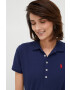 Polo Ralph Lauren Тениска с яка в тъмносиньо с яка тип peter pan - Pepit.bg