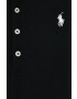 Polo Ralph Lauren Тениска с яка в черно с яка тип peter pan - Pepit.bg