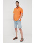 Polo Ralph Lauren Тениска с яка с лен - Pepit.bg