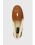 Polo Ralph Lauren Велурени чехли Collins Collins в кафяво RF103843 - Pepit.bg