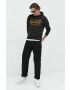 Premium by Jack&Jones Суичър в черно с качулка с принт - Pepit.bg