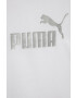 Puma Детска памучна тениска в бяло с принт - Pepit.bg