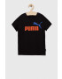 Puma Детска памучна тениска ESS+ 2 Col Logo Tee B - Pepit.bg