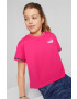Puma Детска памучна тениска POWER Tape Tee G в розово - Pepit.bg