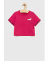 Puma Детска памучна тениска POWER Tape Tee G в розово - Pepit.bg