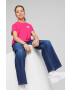 Puma Детска памучна тениска POWER Tape Tee G в розово - Pepit.bg