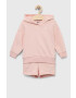 Puma Детски анцуг Loungewear Short Suit G в розово - Pepit.bg