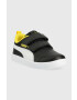 Puma Детски маратонки Courtflex v2 V PS в черно - Pepit.bg
