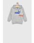 Puma Детски суичър ESS+ LOGO POWER Hoodie TR B в сиво с качулка с принт - Pepit.bg