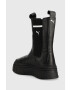 Puma Кожени боти челси Mayze Stack Chelsea Casual Wns в черно с платформа - Pepit.bg