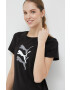 Puma Памучна тениска в черно - Pepit.bg