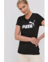 Puma Памучна тениска 586774 в черно - Pepit.bg