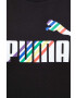 Puma Памучна тениска в черно - Pepit.bg