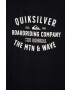 Quiksilver Детска памучна тениска в черно с принт - Pepit.bg