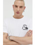 Quiksilver Памучна тениска в бяло с принт - Pepit.bg