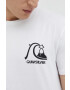 Quiksilver Памучна тениска в бяло с принт - Pepit.bg
