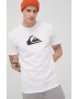 Quiksilver Памучна тениска в бяло с принт - Pepit.bg