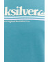 Quiksilver Памучна тениска в тюркоазено с принт - Pepit.bg